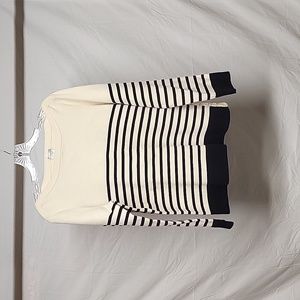 Old Navy Cream with Brown Strips Sweater